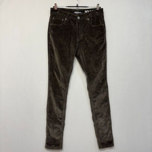 Serenede Men Fitted Skinny Corduroy Pants Size 32 Preppy C042 -2 - Picture 1 of 16